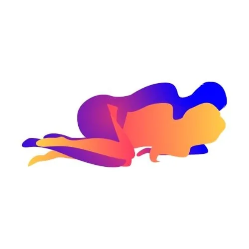 The Curled Angel sex position illustration